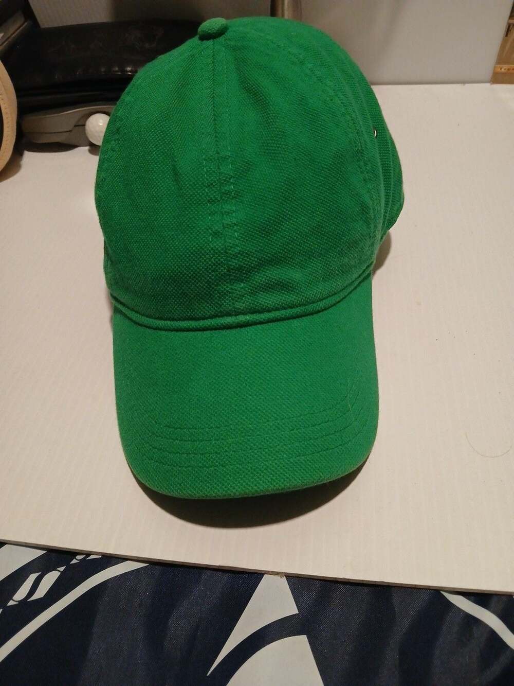 Lacoste Baseball Cap Size 5 Green Cotton